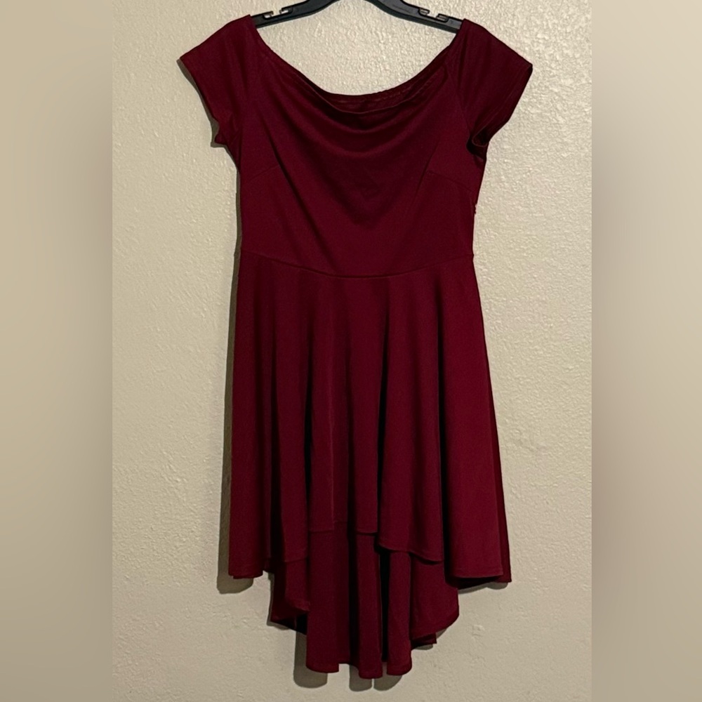 Shyanne Deep Red Mini Dress